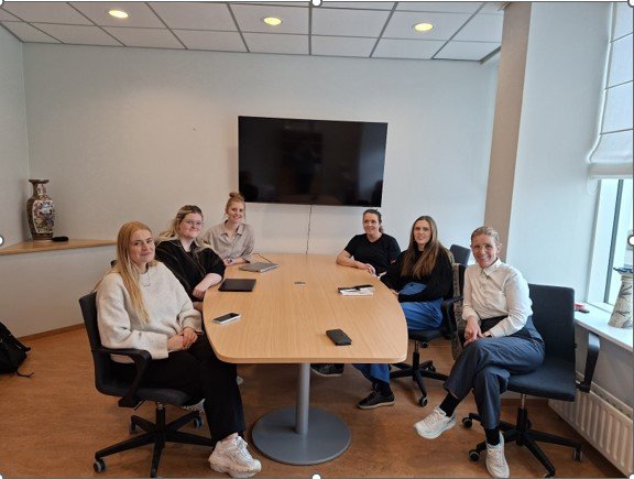 Frá vinstri: Anna Guðrún Alexandersdóttir og Freyja Þöll Smáradóttir frá Velferðar- og fræðsludeild Hvalfjarðarsveitar, Heiður Haraldsdóttir, iðjuþjálfi hjá SSV, Ragnheiður Helgadóttir og Rakel Valsdóttir frá heimahjúkrun HVE og Þorbjörg Sigurðardóttir hjúkrunarforstjóri á hjúkrunarheimilinu Höfða.