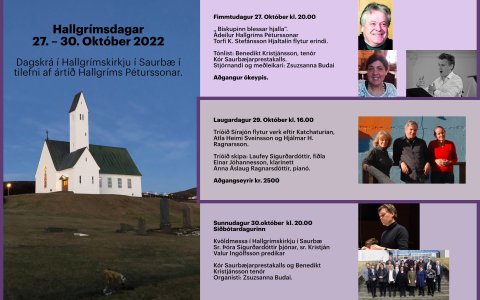 Hallgrímsdagar 27. – 30. október