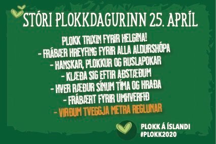 Þjóðarátak á laugardaginn - Plokk