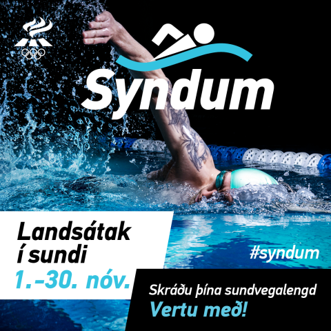 Syndum – landsátak í sundi 1. – 30. nóvember